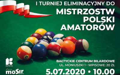 Turniej eliminacyjny do Mistrzostw Polski Amatorów w bilarda – zapraszamy!