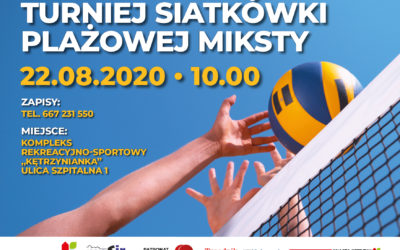 Turniej siatkówki plażowej MIKSTY – ZAPRASZAMY!