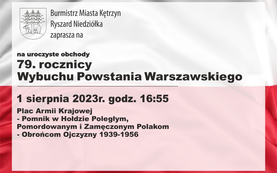 Obchody 79. rocznicy Wybuchu Powstania Warszawskiego